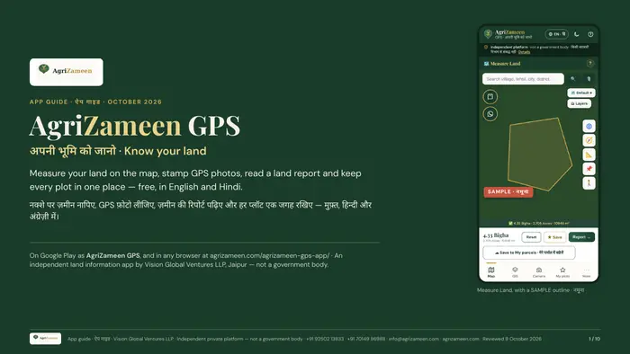 The AgriZameen GPS app guide — page 1 of 10