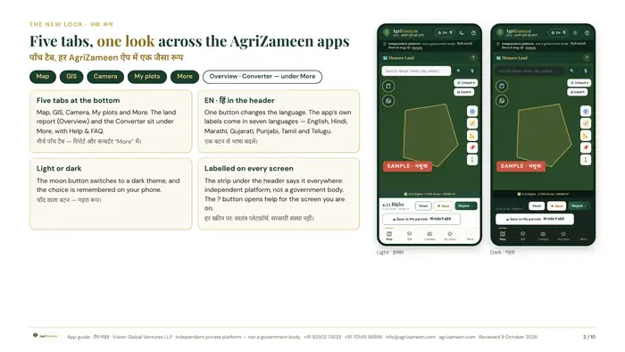 The AgriZameen GPS app guide — page 2 of 10
