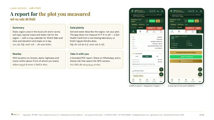 The AgriZameen GPS app guide — page 6 of 10