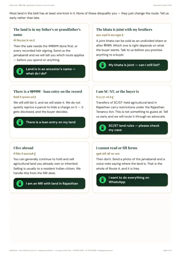 Seller Guide — list your land — page 11 of 12